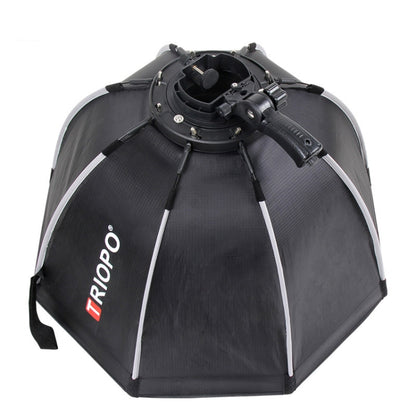 TRIOPO KS2-90 90cm Fast Loading Speedlite Flash Octagon Parabolic Softbox Diffuser (Black) - free shipping - PMC Jewellery - Order now!
