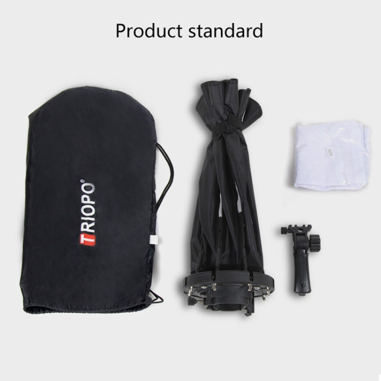 TRIOPO KS2-90 90cm Fast Loading Speedlite Flash Octagon Parabolic Softbox Diffuser (Black) - free shipping - PMC Jewellery - Order now!