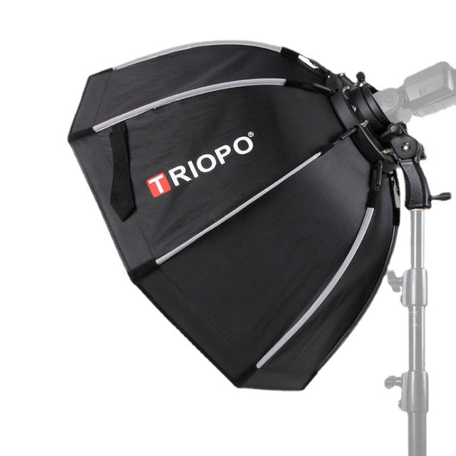 TRIOPO KS2-90 90cm Fast Loading Speedlite Flash Octagon Parabolic Softbox Diffuser (Black)