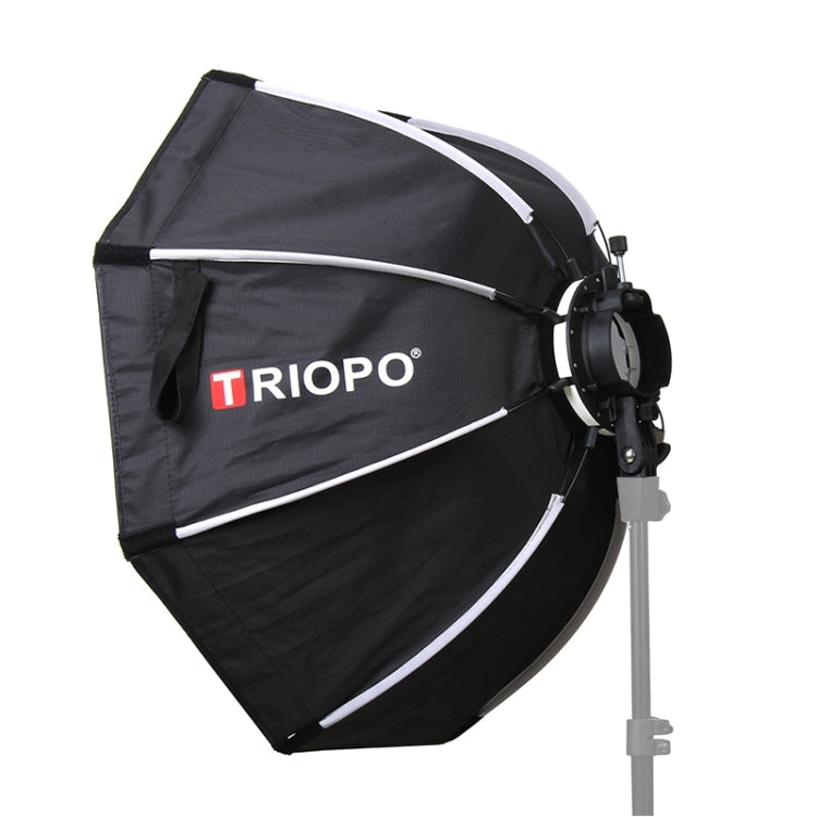 TRIOPO KX90 90cm Dome Speedlite Flash Octagon Parabolic Softbox Diffuser (Black) - free shipping - PMC Jewellery - Order now!