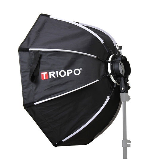 TRIOPO KX90 90cm Dome Speedlite Flash Octagon Parabolic Softbox Diffuser (Black) - free shipping - PMC Jewellery - Order now!