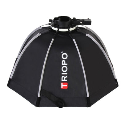 TRIOPO KX90 90cm Dome Speedlite Flash Octagon Parabolic Softbox Diffuser (Black) - free shipping - PMC Jewellery - Order now!