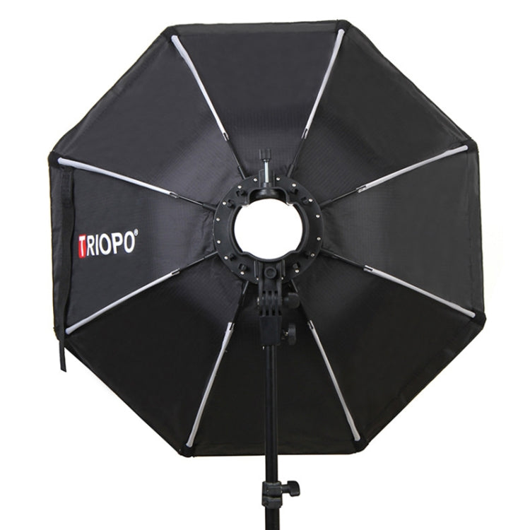 TRIOPO KX90 90cm Dome Speedlite Flash Octagon Parabolic Softbox Diffuser (Black) - free shipping - PMC Jewellery - Order now!