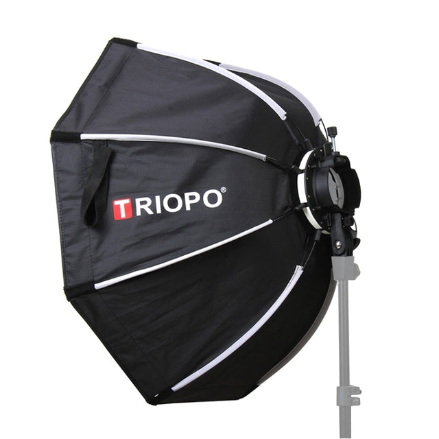 TRIOPO KX90 90cm Dome Speedlite Flash Octagon Parabolic Softbox Diffuser (Black)