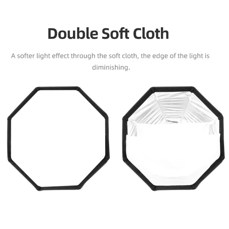 TRIOPO K2-55 55cm Speedlite Flash Octagon Parabolic Softbox Bowens Mount Diffuser(Black) - free shipping - PMC Jewellery - Order now!