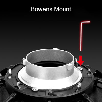 TRIOPO K2-65 65cm Speedlite Flash Octagon Parabolic Softbox Bowens Mount Diffuser (Black) - free shipping - PMC Jewellery - Order now!