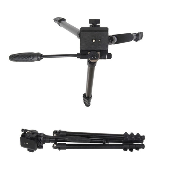 TRIOPO K2808 Aluminum Tripod Mount with HY-350 Heavy Duty Damping Head (Black)
