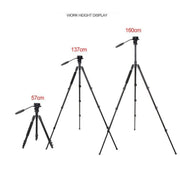TRIOPO K2808 Aluminum Tripod Mount with HY-350 Heavy Duty Damping Head (Black)