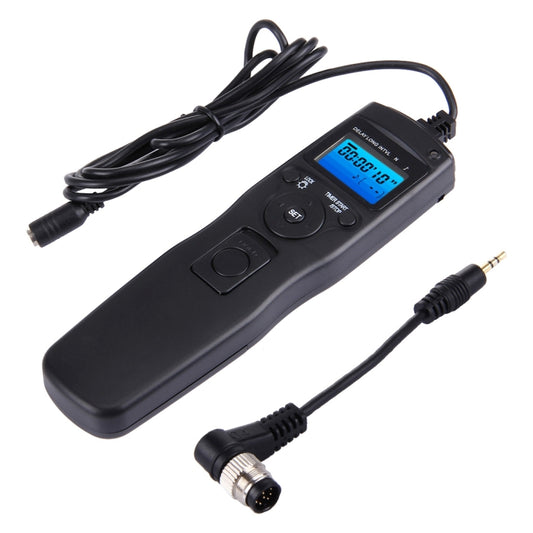 RST-7004 LCD Screen Time Lapse Intervalometer Shutter Release Digital Timer Remote Controller with N8 Cable for NIKON D3X/D3/D700/D300/D2X/D2H/D200/D1H/D1X/D800 Camera(Black) - free shipping - PMC Jewellery - Order now!