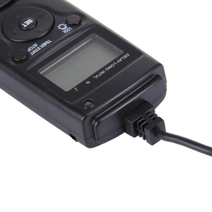 RST-7004 LCD Screen Time Lapse Intervalometer Shutter Release Digital Timer Remote Controller with N8 Cable for NIKON D3X/D3/D700/D300/D2X/D2H/D200/D1H/D1X/D800 Camera(Black) - free shipping - PMC Jewellery - Order now!