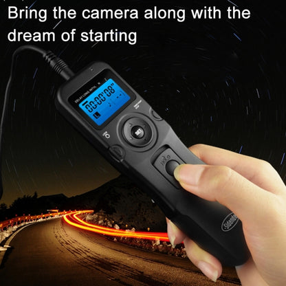 RST-7004 LCD Screen Time Lapse Intervalometer Shutter Release Digital Timer Remote Controller with N8 Cable for NIKON D3X/D3/D700/D300/D2X/D2H/D200/D1H/D1X/D800 Camera(Black) - free shipping - PMC Jewellery - Order now!