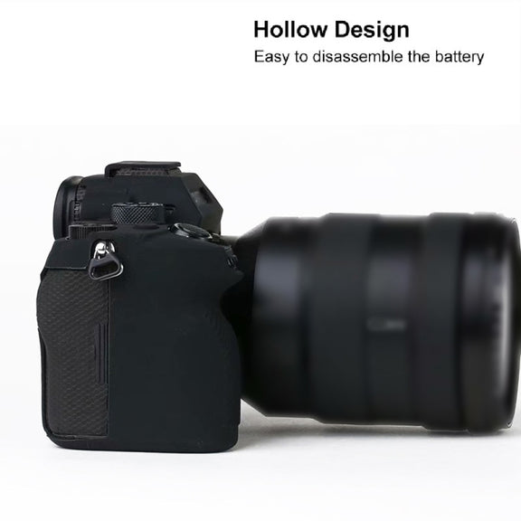 For Sony A7R4 Soft Silicone Protective Case(Coffee)
