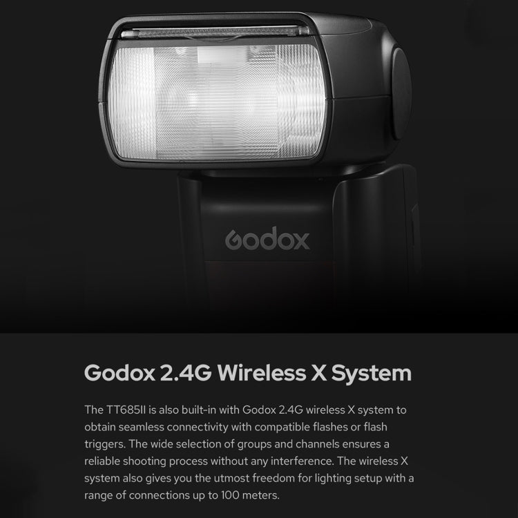Godox TT685II-N 2.4GHz Wireless TTL HSS 1/8000s Flash Speedlite for Nikon (Black) - free shipping - PMC TechLife - Order now!