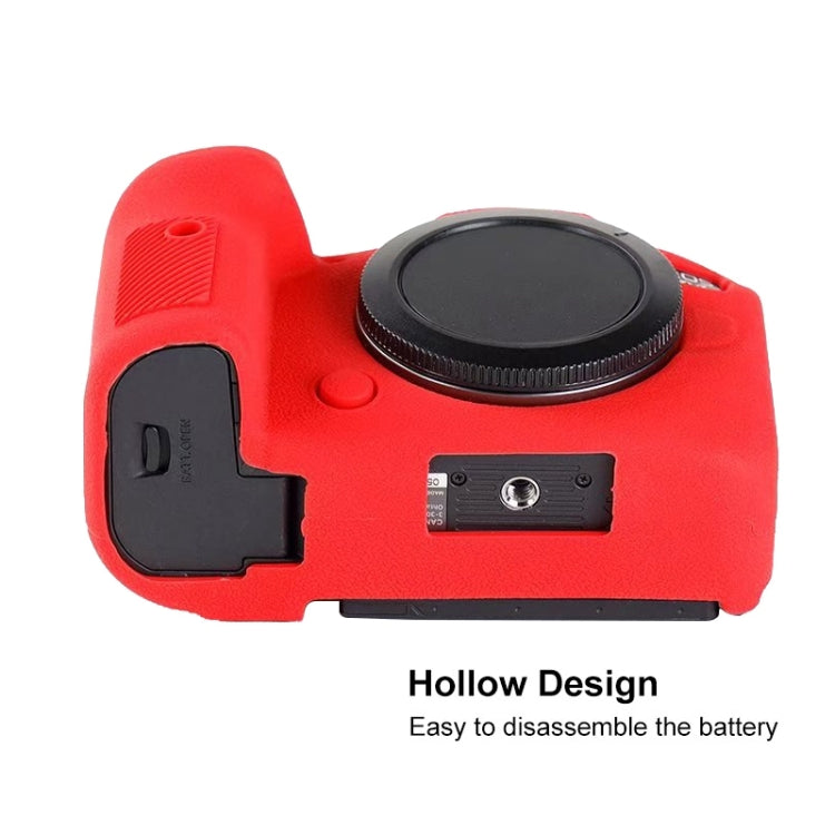 For Canon EOS R6 Litchi Texure Soft Silicone Case(Black) - free shipping - PMC TechLife - Order now!