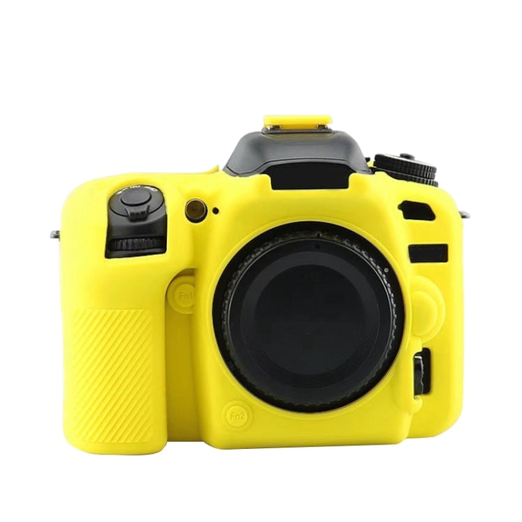 Soft Silicone Protective Case for Nikon D7500(Yellow) - Protective Case by PMC TechLife | Online Shopping South Africa | PMC TechLife | Buy Now Pay Later Mobicred