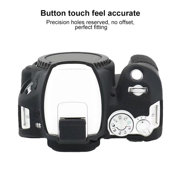 For Canon EOS 200D / EOS 200D Mark II Soft Silicone Protective Case(White)