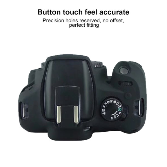 Soft Silicone Protective Case for Canon EOS 2000D (Red)