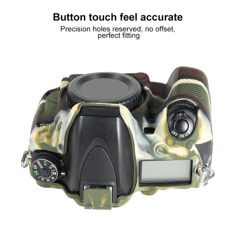 For Nikon D600 / D610 Soft Silicone Protective Case(Camouflage) - Protective Case by PMC TechLife | Online Shopping South Africa | PMC TechLife | Buy Now Pay Later Mobicred