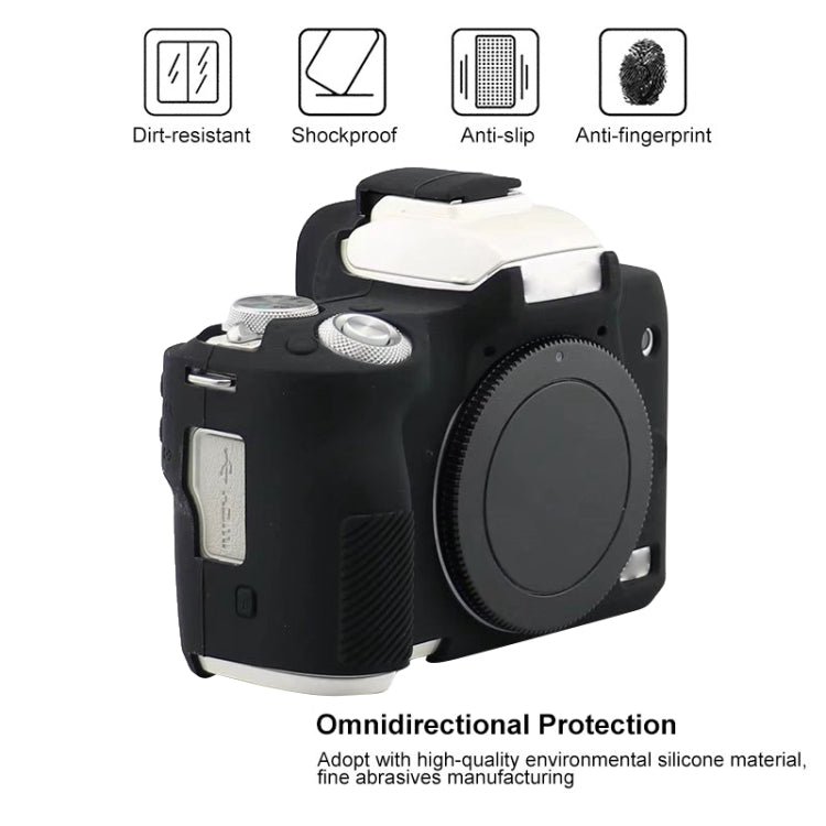 For Canon EOS M50 Mark II / M50 II Soft Silicone Protective Case(Coffee)