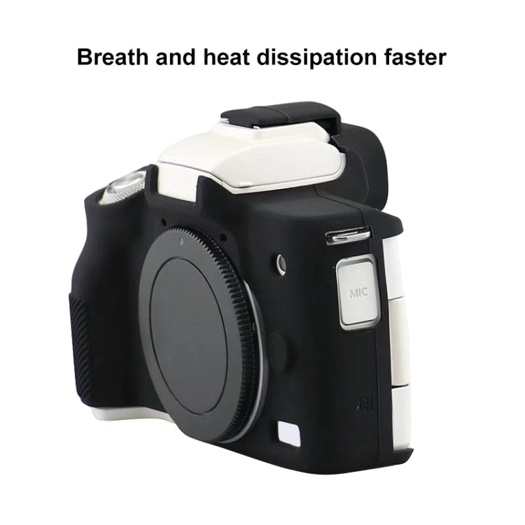 For Canon EOS M50 Mark II / M50 II Soft Silicone Protective Case(White) - Protective Case by PMC TechLife | Online Shopping South Africa | PMC TechLife | Buy Now Pay Later Mobicred
