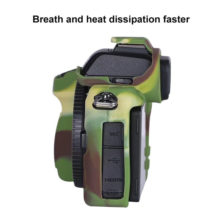 Soft Silicone Protective Case for Nikon Z50 (Camouflage) - Protective Case by PMC TechLife | Online Shopping South Africa | PMC TechLife | Buy Now Pay Later Mobicred