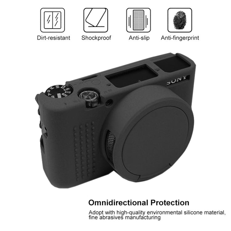 Soft Silicone Protective Case for Sony ZV-1 (Coffee)