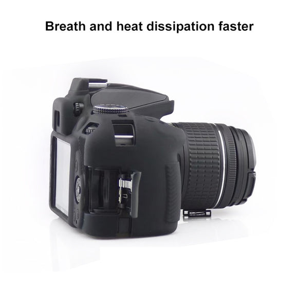 Soft Silicone Protective Case for Nikon D3400 / D3300 (Black)