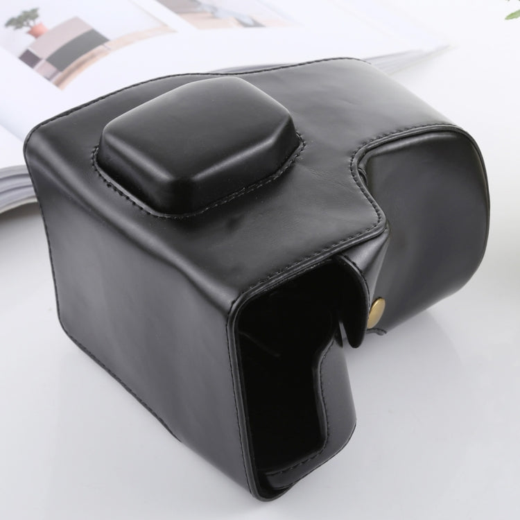 Full Body Camera PU Leather Case Bag with Strap for FUJIFILM X-T3(Black)