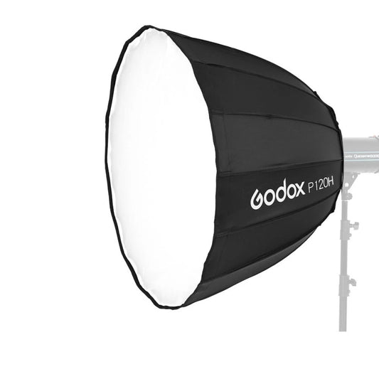 Godox P120H 120cm Deep Parabolic Softbox Reflector Diffuser Studio Light Box (Black) - free shipping - PMC Jewellery - Order now!