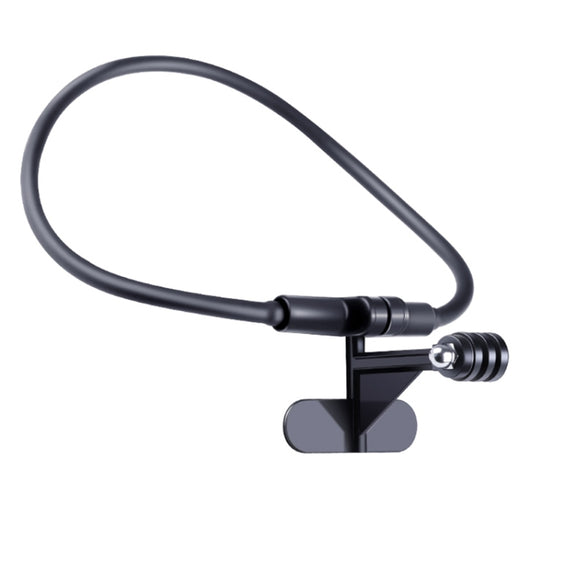 Hands Free Lazy Wearable Neck Camera Holder (Black)