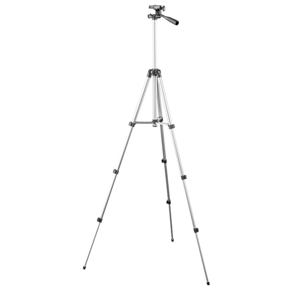 130cm 4-Section Folding Aluminum Alloy Tripod Mount with Three-Dimensional Head(Champagne Gold)