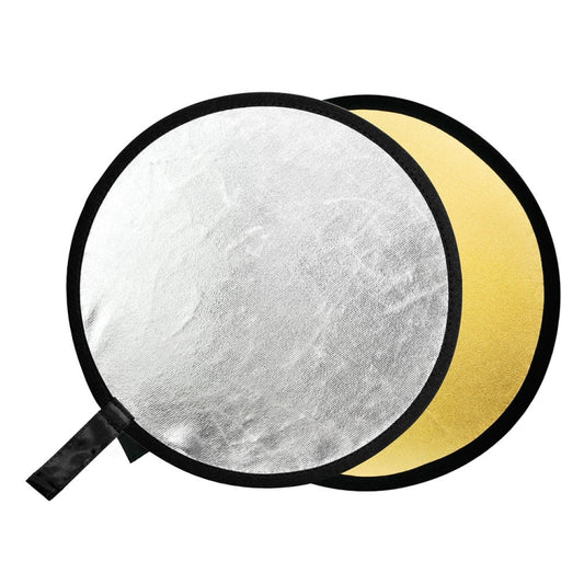 Godox FT01 60cm Round 2 in 1 Gold / Silver Folding Reflector Board - free shipping - PMC Jewellery - Order now!