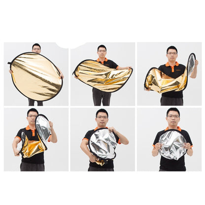 Godox FT05-1 100 x 150cm 5-in-1 Silver / Soft / Gold / White / Black Oval Folding Reflector Board - free shipping - PMC Jewellery - Order now!