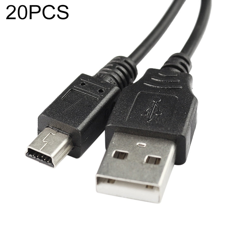 20 PCS Mini 5-Pin USB to USB A Camera Data Cable For Canon, Length: 1.2m -  by PMC TechLife | Online Shopping South Africa | PMC TechLife | Buy Now Pay Later Mobicred