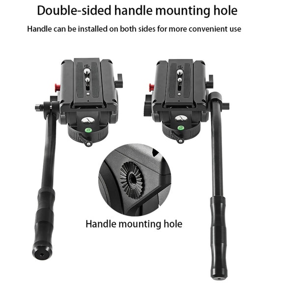 BEXIN VH-105 360 Degree Panorama Heavy Duty Tripod Action Fluid Drag Head (Black)