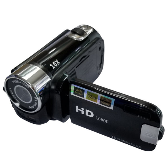 16X Digital Zoom HD 16 Million Pixel Home Travel DV Camera, AU Plug (Black)