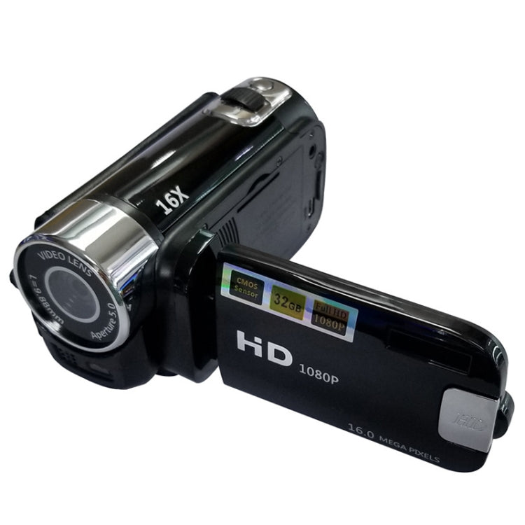 16X Digital Zoom HD 16 Million Pixel Home Travel DV Camera, AU Plug (Black)