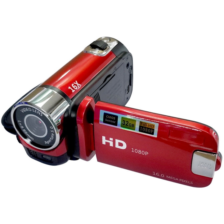 16X Digital Zoom HD 16 Million Pixel Home Travel DV Camera, AU Plug (Red)