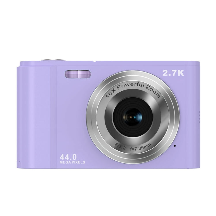 DC302 2.88 inch 44MP 16X Zoom 2.7K Full HD Digital Camera Children Card Camera, US Plug(Purple) - Children Cameras by PMC TechLife | Online Shopping South Africa | PMC TechLife | Buy Now Pay Later Mobicred