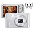 DC302 2.88 inch 44MP 16X Zoom 2.7K Full HD Digital Camera Children Card Camera, US Plug(Silver) - Children Cameras by PMC TechLife | Online Shopping South Africa | PMC TechLife | Buy Now Pay Later Mobicred