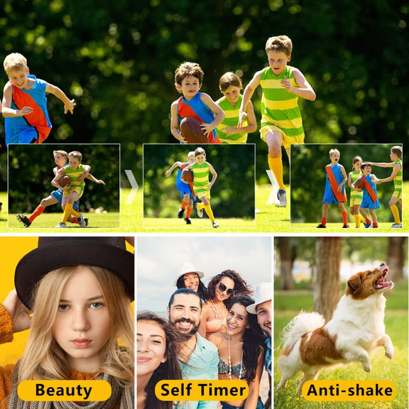 DC311 2.4 inch 36MP 16X Zoom 2.7K Full HD Digital Camera Children Card Camera, US Plug(Silver)