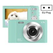 DC302 2.88 inch 44MP 16X Zoom 2.7K Full HD Digital Camera Children Card Camera, EU Plug (Green)