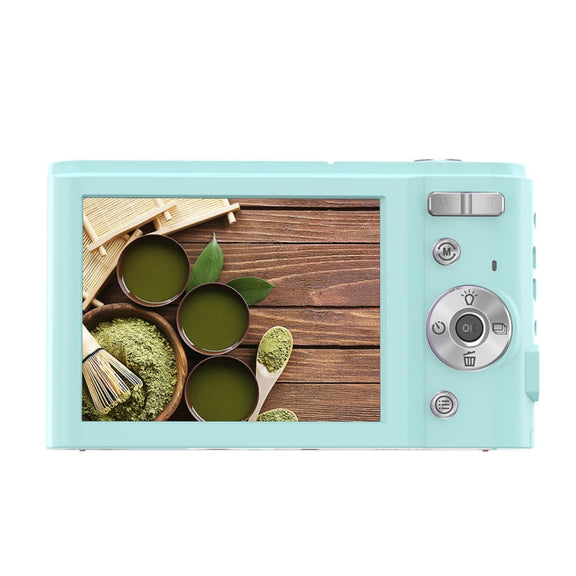DC302 2.88 inch 44MP 16X Zoom 2.7K Full HD Digital Camera Children Card Camera, EU Plug (Green)