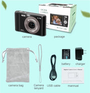 DC302 2.88 inch 44MP 16X Zoom 2.7K Full HD Digital Camera Children Card Camera, AU Plug (Pink)