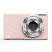 DC402 2.4 inch 44MP 16X Zoom 1080P Full HD Digital Camera Children Card Camera, AU Plug(Pink)