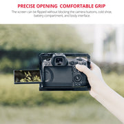 YELANGU C22 YLG0334B Video Camera Cage Stabilizer with Handle for Canon EOS R5/R6 (Black)