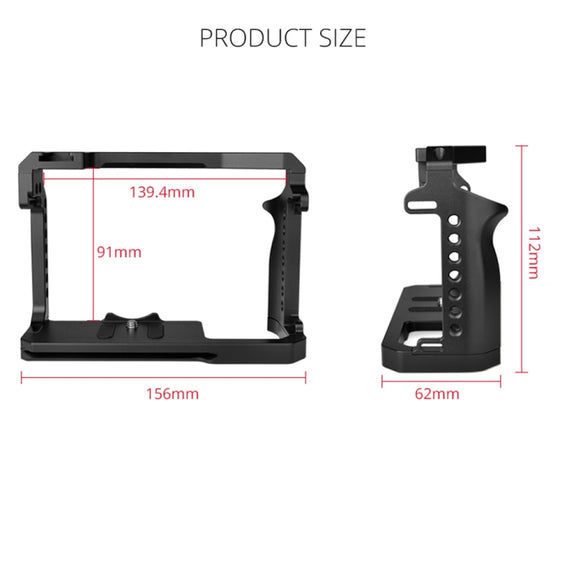 YELANGU C22-A YLG0334B-A Video Camera Cage Stabilizer for Canon EOS R5/R6/R(Black)