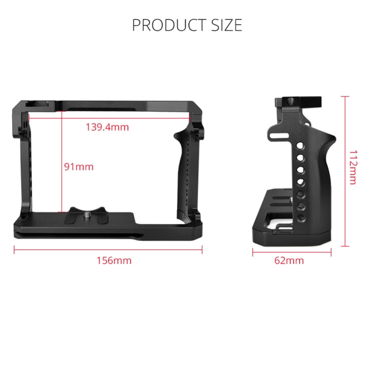 YELANGU C22-A YLG0334B-A Video Camera Cage Stabilizer for Canon EOS R5/R6/R(Black)