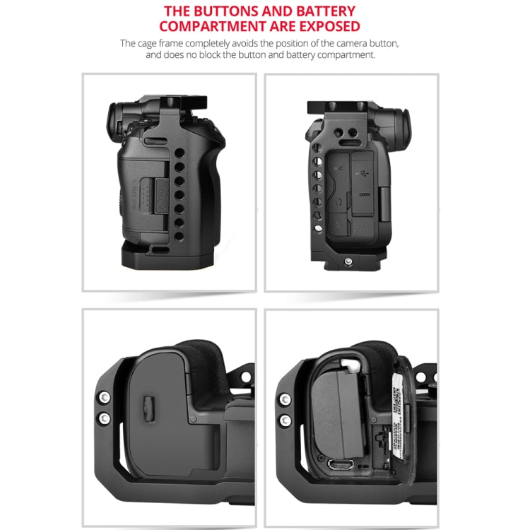 YELANGU C22-A YLG0334B-A Video Camera Cage Stabilizer for Canon EOS R5/R6/R(Black) - free shipping - PMC Jewellery - Order now!