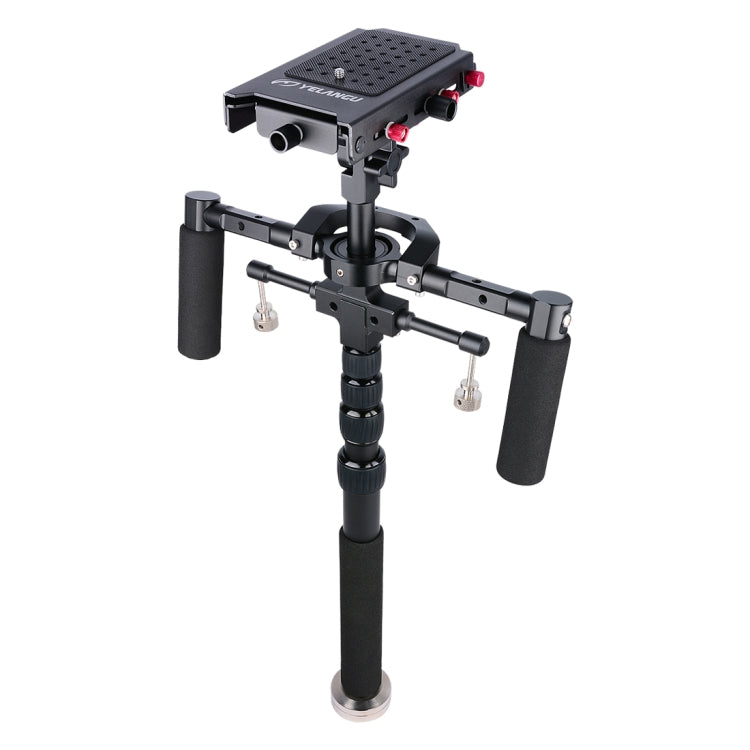 YELANGU S300 4 in 1 Multifunctional Rig + Dual Handheld Shoulder Rig + Monopod + Stabilizer for Cameras / SLR Cameras, Height Range: 63cm-170cm(Black) - free shipping - PMC Jewellery - Order now!
